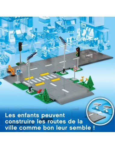 LEGO City 60304 Intersection a assembler, Jeu construction ville avec panneaux et routes a imbriquer pour garçon ou fille – LEGO (Jeu D'assemblage - Jeu De Construction - Jeu De Manipu) | STORE PRO SHOP 