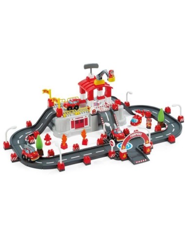 ECOIFFIER Abrick 1349 - Baril circuit pompiers - 18 mois - Au feu les pompiers – ECOIFFIER (Jeu D'assemblage - Jeu De Construction - Jeu De Manipu) | STORE PRO SHOP 