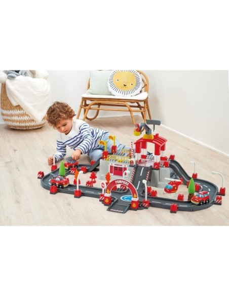 ECOIFFIER Abrick 1349 - Baril circuit pompiers - 18 mois - Au feu les pompiers – ECOIFFIER (Jeu D'assemblage - Jeu De Construction - Jeu De Manipu) | STORE PRO SHOP 