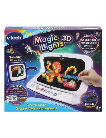 VTECH - Magic Lights 3D – VTECH (Jeu D'assemblage - Jeu De Construction - Jeu De Manipu) | STORE PRO SHOP 