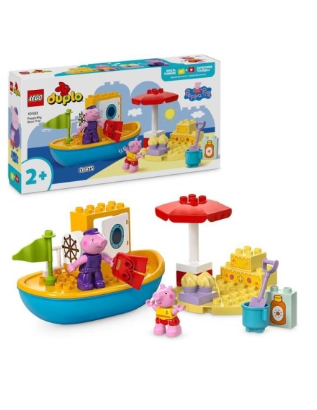 LEGO DUPLO 10432 Le Voyage en Bateau de Peppa Pig - Set de Jeu de Bain pour Tout-petits – LEGO (Jeu D'assemblage - Jeu De Construction - Jeu De Manipu) | STORE PRO SHOP 
