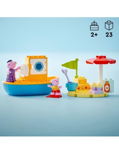 LEGO DUPLO 10432 Le Voyage en Bateau de Peppa Pig - Set de Jeu de Bain pour Tout-petits – LEGO (Jeu D'assemblage - Jeu De Construction - Jeu De Manipu) | STORE PRO SHOP 