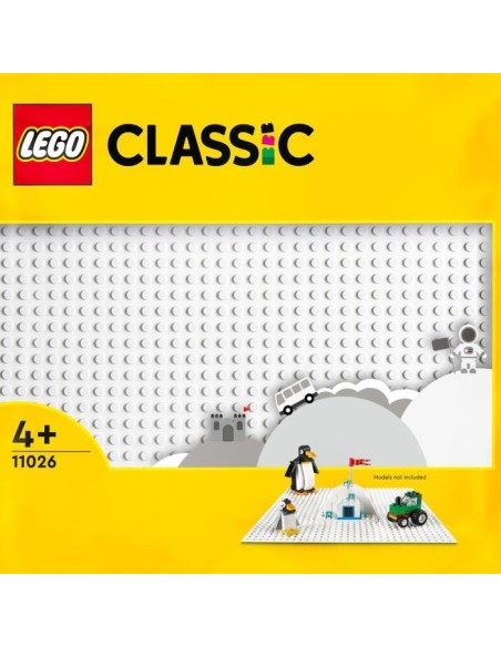 LEGO 11026 Classic La Plaque De Construction Blanche 32x32, Socle de Base pour Construction, Assemblage et Exposition – LEGO (Jeu D'assemblage - Jeu De Construction - Jeu De Manipu) | STORE PRO SHOP 
