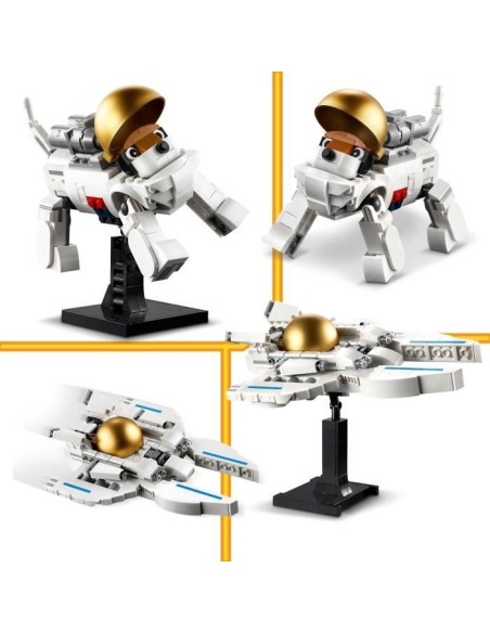 LEGO 31152 Creator 3en1 L'Astronaute dans l'Espace, Jouet de Construction avec Chien et Navette Spatiale, Décoration – LEGO (Jeu D'assemblage - Jeu De Construction - Jeu De Manipu) | STORE PRO SHOP 