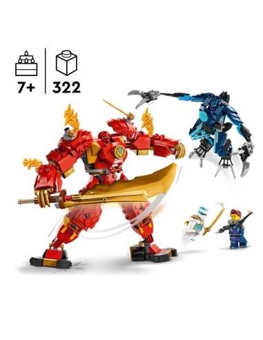 LEGO 71808 NINJAGO Le Robot Élémentaire du Feu de Kai, Jouet Ninja avec Figurine Personnalisable Plus Minifigurines Kai et Zan – LEGO (Jeu D'assemblage - Jeu De Construction - Jeu De Manipu) | STORE PRO SHOP 