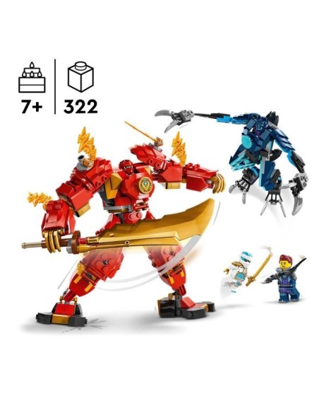 LEGO 71808 NINJAGO Le Robot Élémentaire du Feu de Kai, Jouet Ninja avec Figurine Personnalisable Plus Minifigurines Kai et Zan – LEGO (Jeu D'assemblage - Jeu De Construction - Jeu De Manipu) | STORE PRO SHOP 
