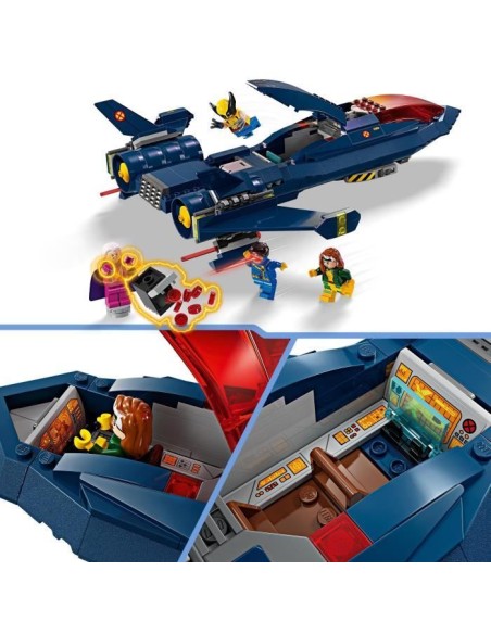 LEGO 76281 Marvel Le X-Jet des X-Men, Jouet d'Avion, Chasseur avec Minifigurines de Super-Héros : Wolverine – LEGO () | STORE PRO SHOP 