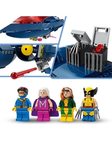LEGO 76281 Marvel Le X-Jet des X-Men, Jouet d'Avion, Chasseur avec Minifigurines de Super-Héros : Wolverine – LEGO () | STORE PRO SHOP 