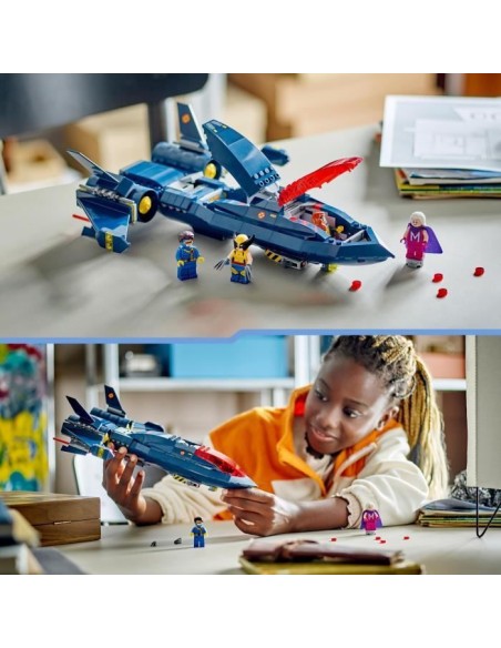 LEGO 76281 Marvel Le X-Jet des X-Men, Jouet d'Avion, Chasseur avec Minifigurines de Super-Héros : Wolverine – LEGO () | STORE PRO SHOP 