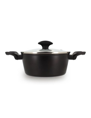 Faitout - MENASTYL - 6020646 - En alumimium forgé - 20 cm - Noir - Tous feux dont induction – MENASTYL (Faitout - Marmite) | STORE PRO SHOP 