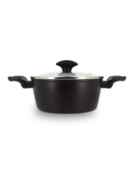 Faitout - MENASTYL - 6020646 - En alumimium forgé - 20 cm - Noir - Tous feux dont induction – MENASTYL (Faitout - Marmite) | STORE PRO SHOP 