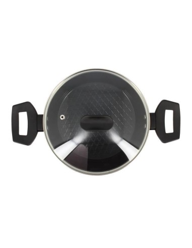 Faitout - MENASTYL - 6020646 - En alumimium forgé - 20 cm - Noir - Tous feux dont induction – MENASTYL (Faitout - Marmite) | STORE PRO SHOP 
