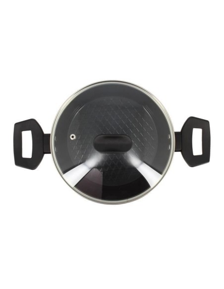 Faitout - MENASTYL - 6020646 - En alumimium forgé - 20 cm - Noir - Tous feux dont induction – MENASTYL (Faitout - Marmite) | STORE PRO SHOP 