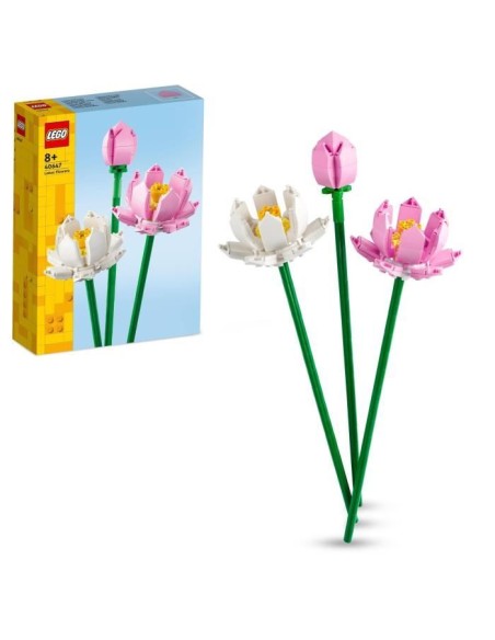LEGO 40647 Creator Les Fleurs de Lotus, Kit de Construction pour Filles et Garçons Des 8 Ans, avec 3 Fleurs Artificielles – LEGO (Jeu D'assemblage - Jeu De Construction - Jeu De Manipu) | STORE PRO SHOP 