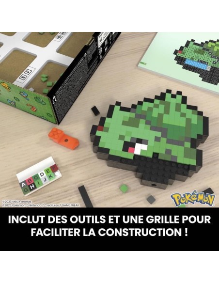 MEGA-Pokémon-Bulbizarre-Coffret de construction rétro 374 pieces - MEGA Pokémon - HTH75 – MEGA BRANDS (Jeu D'assemblage - Jeu De Construction - Jeu De Manipu) | STORE PRO SHOP 