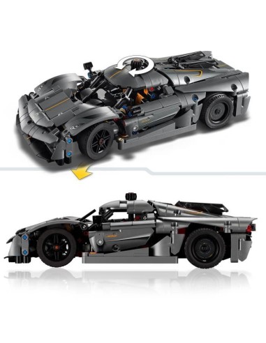 LEGO Technic 42173 Hypercar Koenigsegg Jesko Absolut grise - Set de construction – LEGO (Jeu D'assemblage - Jeu De Construction - Jeu De Manipu) | STORE PRO SHOP 
