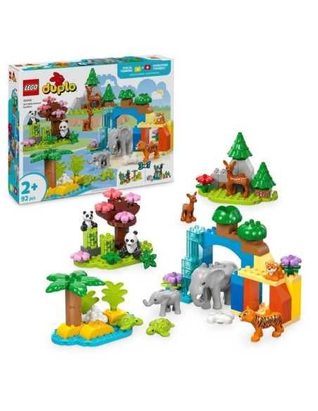 LEGO DUPLO Ma ville 10446 Familles d'animaux sauvages 3-en-1 - Jeux d'éveil avec animaux – LEGO (Jeu D'assemblage - Jeu De Construction - Jeu De Manipu) | STORE PRO SHOP 