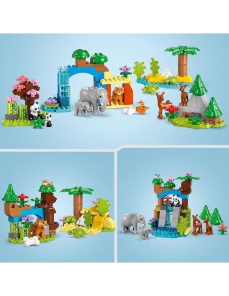 LEGO DUPLO Ma ville 10446 Familles d'animaux sauvages 3-en-1 - Jeux d'éveil avec animaux – LEGO (Jeu D'assemblage - Jeu De Construction - Jeu De Manipu) | STORE PRO SHOP 