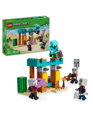 LEGO Minecraft 21267 La patrouille d'Illageois du désert - Jeu de construction des 7 ans – LEGO () | STORE PRO SHOP 