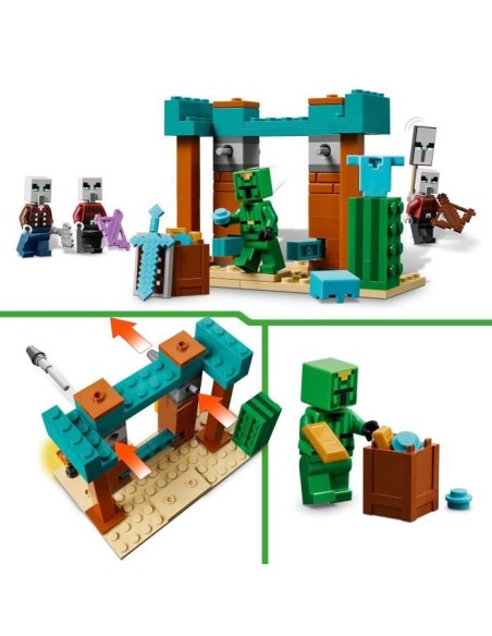 LEGO Minecraft 21267 La patrouille d'Illageois du désert - Jeu de construction des 7 ans – LEGO () | STORE PRO SHOP 