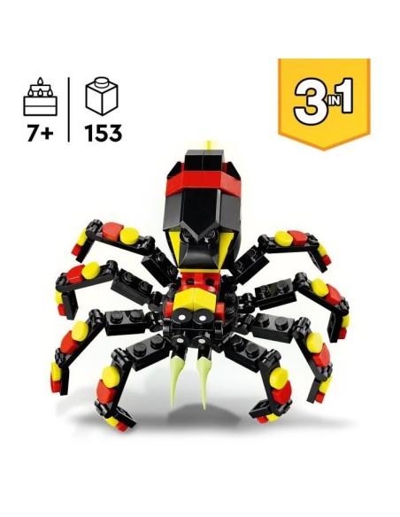 LEGO Creator 31159 3-en-1 Animaux sauvages : l'araignée surprenante - Jouet des 7 ans – LEGO (Jeu D'assemblage - Jeu De Construction - Jeu De Manipu) | STORE PRO SHOP 