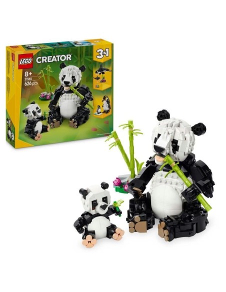 LEGO Creator 31165 3-en-1 Animaux sauvages : la famille de pandas Jeu pour fille des 8 ans – LEGO (Jeu D'assemblage - Jeu De Construction - Jeu De Manipu) | STORE PRO SHOP 