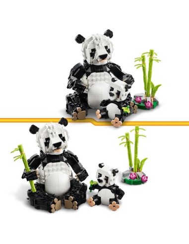 LEGO Creator 31165 3-en-1 Animaux sauvages : la famille de pandas Jeu pour fille des 8 ans – LEGO (Jeu D'assemblage - Jeu De Construction - Jeu De Manipu) | STORE PRO SHOP 