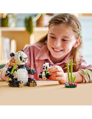 LEGO Creator 31165 3-en-1 Animaux sauvages : la famille de pandas Jeu pour fille des 8 ans – LEGO (Jeu D'assemblage - Jeu De Construction - Jeu De Manipu) | STORE PRO SHOP 
