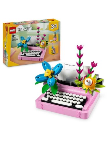 LEGO Creator 31169 3-en-1 La machine a écrire avec des fleurs - Jeu pour fille des 8 ans – LEGO (Jeu D'assemblage - Jeu De Construction - Jeu De Manipu) | STORE PRO SHOP 