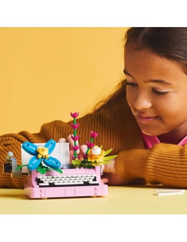 LEGO Creator 31169 3-en-1 La machine a écrire avec des fleurs - Jeu pour fille des 8 ans – LEGO (Jeu D'assemblage - Jeu De Construction - Jeu De Manipu) | STORE PRO SHOP 