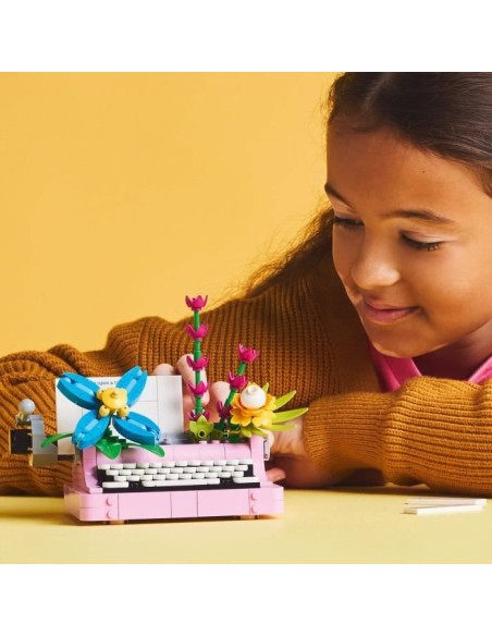 LEGO Creator 31169 3-en-1 La machine a écrire avec des fleurs - Jeu pour fille des 8 ans – LEGO (Jeu D'assemblage - Jeu De Construction - Jeu De Manipu) | STORE PRO SHOP 