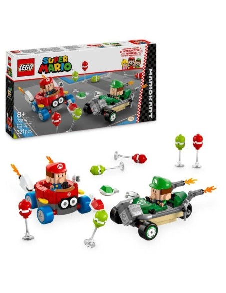 LEGO Super Mario 72034 Mario Kart  Bébé Mario contre Bébé Luigi - Cadeau Nintendo – LEGO (Jeu D'assemblage - Jeu De Construction - Jeu De Manipu) | STORE PRO SHOP 