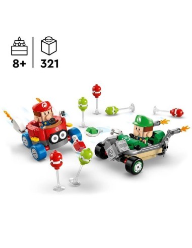 LEGO Super Mario 72034 Mario Kart  Bébé Mario contre Bébé Luigi - Cadeau Nintendo – LEGO (Jeu D'assemblage - Jeu De Construction - Jeu De Manipu) | STORE PRO SHOP 