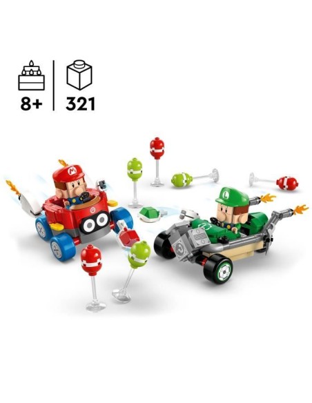 LEGO Super Mario 72034 Mario Kart  Bébé Mario contre Bébé Luigi - Cadeau Nintendo – LEGO (Jeu D'assemblage - Jeu De Construction - Jeu De Manipu) | STORE PRO SHOP 