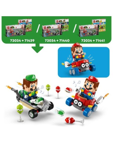 LEGO Super Mario 72034 Mario Kart  Bébé Mario contre Bébé Luigi - Cadeau Nintendo – LEGO (Jeu D'assemblage - Jeu De Construction - Jeu De Manipu) | STORE PRO SHOP 