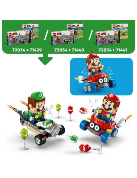 LEGO Super Mario 72034 Mario Kart  Bébé Mario contre Bébé Luigi - Cadeau Nintendo – LEGO (Jeu D'assemblage - Jeu De Construction - Jeu De Manipu) | STORE PRO SHOP 