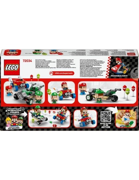 LEGO Super Mario 72034 Mario Kart  Bébé Mario contre Bébé Luigi - Cadeau Nintendo – LEGO (Jeu D'assemblage - Jeu De Construction - Jeu De Manipu) | STORE PRO SHOP 