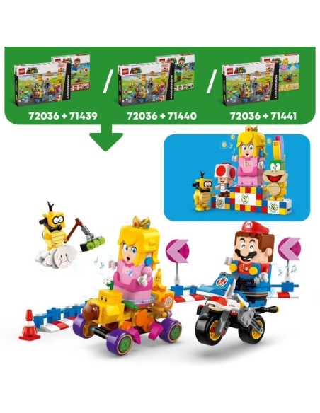 LEGO Super Mario 72036 Mario Kart  Bébé Peach et ensemble de grand prix - Jouet moto – LEGO () | STORE PRO SHOP 