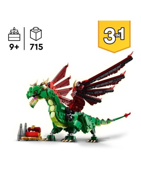 LEGO Creator 31161 3-en-1 Le dragon médiéval - Jeu de construction pour garçon des 9 ans – LEGO (Jeu D'assemblage - Jeu De Construction - Jeu De Manipu) | STORE PRO SHOP 