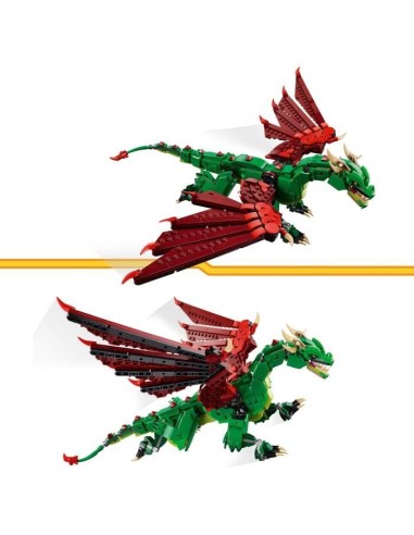 LEGO Creator 31161 3-en-1 Le dragon médiéval - Jeu de construction pour garçon des 9 ans – LEGO (Jeu D'assemblage - Jeu De Construction - Jeu De Manipu) | STORE PRO SHOP 
