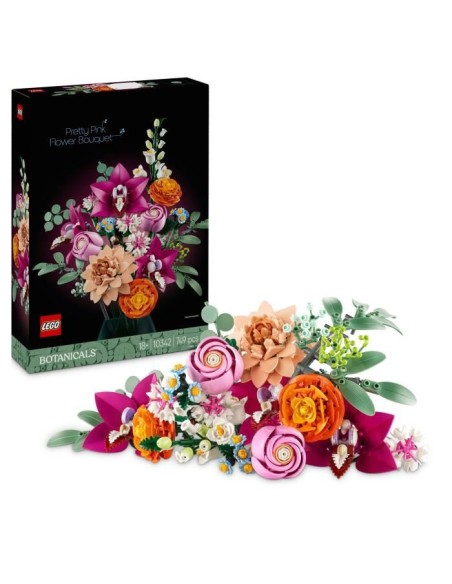 LEGO Botanique 10342 Le joli bouquet de fleurs roses - Set de construction pour adultes – LEGO (Jeu D'assemblage - Jeu De Construction - Jeu De Manipu) | STORE PRO SHOP 