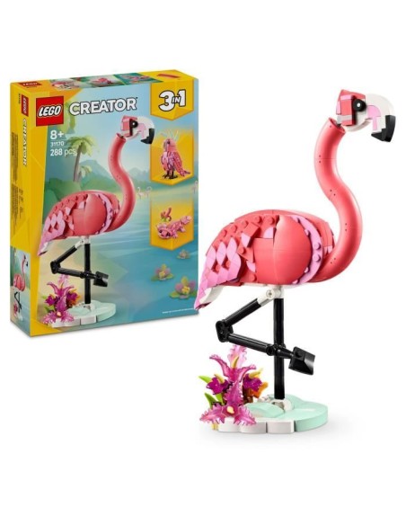 LEGO Creator 31170 3-en-1 Animaux sauvages : le flamant rose - Jouet pour fille des 8 ans – LEGO (Jeu D'assemblage - Jeu De Construction - Jeu De Manipu) | STORE PRO SHOP 