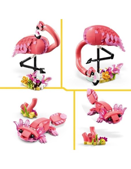 LEGO Creator 31170 3-en-1 Animaux sauvages : le flamant rose - Jouet pour fille des 8 ans – LEGO (Jeu D'assemblage - Jeu De Construction - Jeu De Manipu) | STORE PRO SHOP 