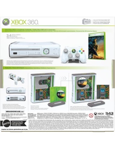 Coffret de Construction - MEGA - Réplique Xbox 360 - 1342 pieces - Manette avec LED - Pour Adultes – MEGA (Jeu D'assemblage - Jeu De Construction - Jeu De Manipu) | STORE PRO SHOP 