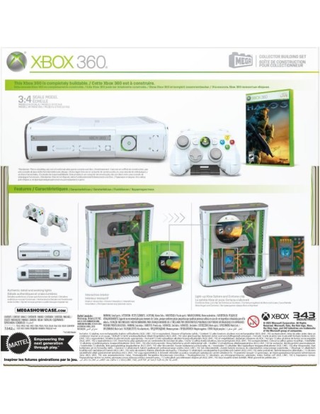 Coffret de Construction - MEGA - Réplique Xbox 360 - 1342 pieces - Manette avec LED - Pour Adultes – MEGA (Jeu D'assemblage - Jeu De Construction - Jeu De Manipu) | STORE PRO SHOP 