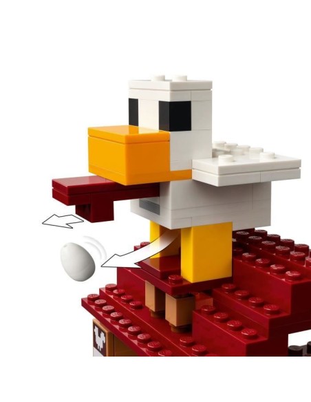 LEGO Minecraft 21273 Les Ghasts a l'Attaque du Village - Jeu pour garçon des 10 ans – LEGO (Jeu D'assemblage - Jeu De Construction - Jeu De Manipu) | STORE PRO SHOP 