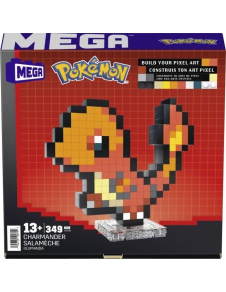 MEGA-Pok?mon-Salam?che-Coffret de construction r?tro 349 pi?ces - MEGA Pok?mon - HTH76 – MEGA (Jeu D'assemblage - Jeu De Construction - Jeu De Manipu) | STORE PRO SHOP 