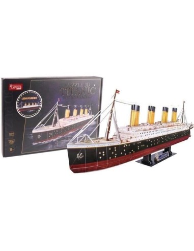 Puzzle 3D lumineux - Bateau Titanic - Jeu de construction - EXPLORA - 266 pieces - Des 8 ans – EXPLORA (Jeu D'assemblage - Jeu De Construction - Jeu De Manipu) | STORE PRO SHOP 