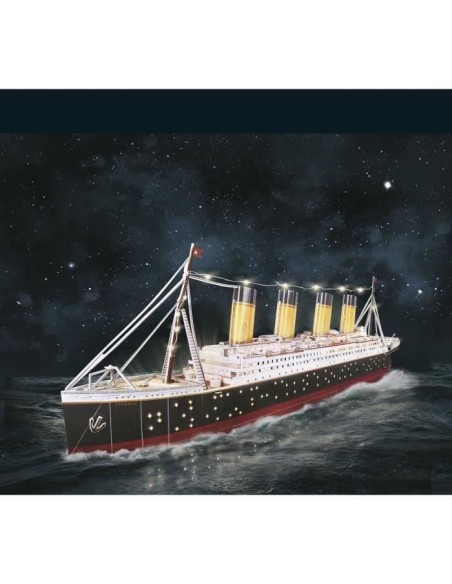 Puzzle 3D lumineux - Bateau Titanic - Jeu de construction - EXPLORA - 266 pieces - Des 8 ans – EXPLORA (Jeu D'assemblage - Jeu De Construction - Jeu De Manipu) | STORE PRO SHOP 