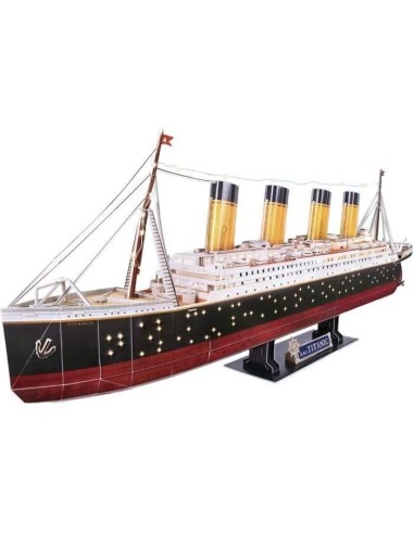 Puzzle 3D lumineux - Bateau Titanic - Jeu de construction - EXPLORA - 266 pieces - Des 8 ans – EXPLORA (Jeu D'assemblage - Jeu De Construction - Jeu De Manipu) | STORE PRO SHOP 